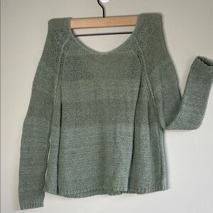 Free People Olive Knit Sweater